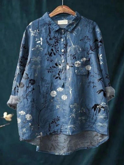 Blouse with Floral Print