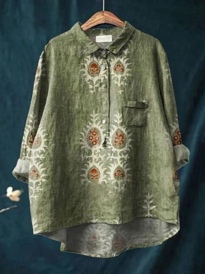 Blouse with Floral Print
