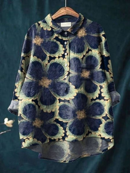 Blouse with Floral Print