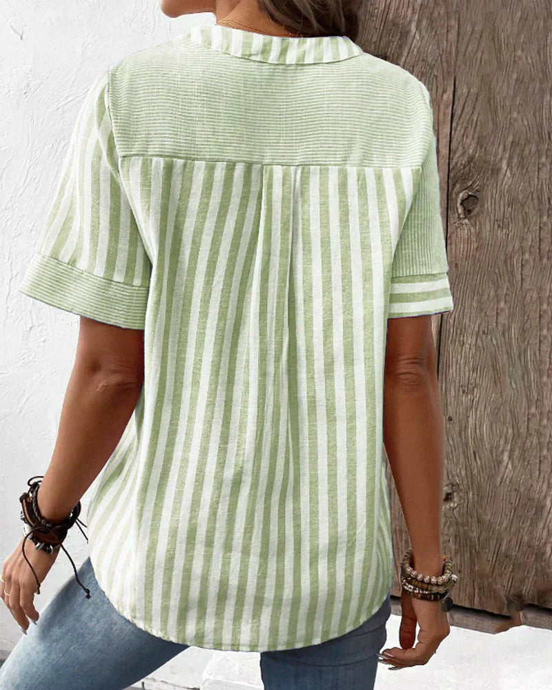 Elegant Striped Blouse