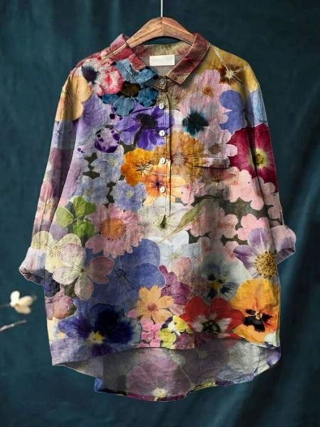 Blouse with Floral Print