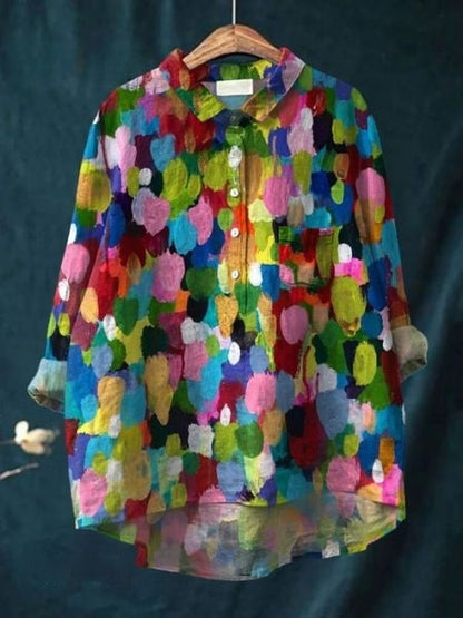 Blouse with Floral Print
