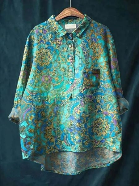 Blouse with Floral Print