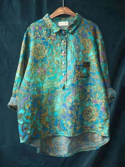 Blouse with Floral Print