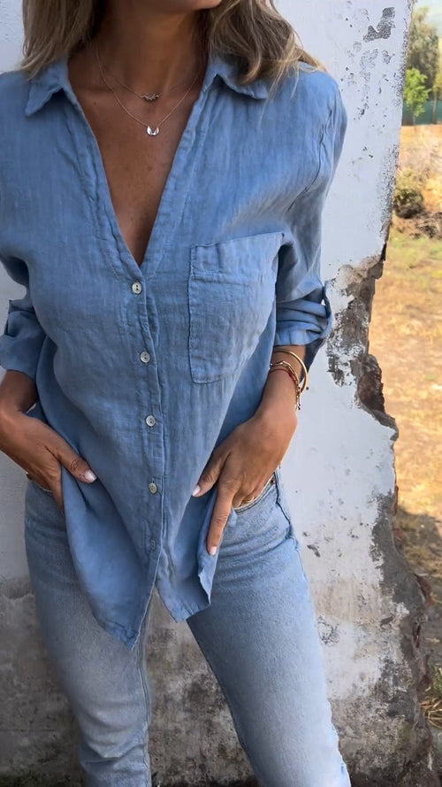 Casual Shirt Blouse in Ibiza Style