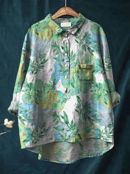 Blouse with Floral Print