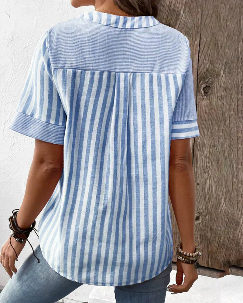 Elegant Striped Blouse