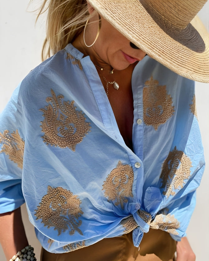 Chic Blouse in Ibiza Style