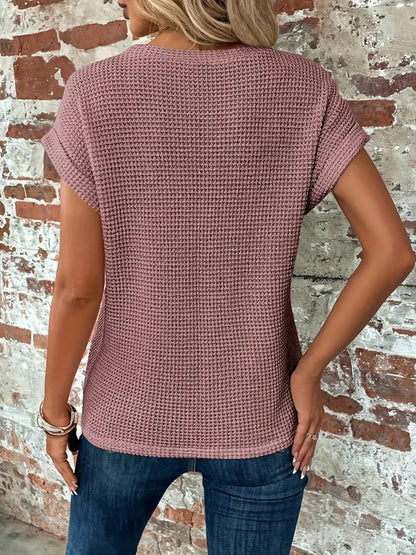 Elegant Blouse with Round Neckline