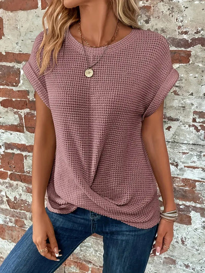 Elegant Blouse with Round Neckline