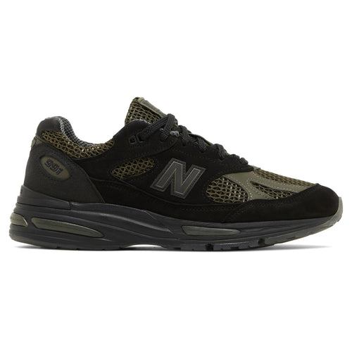 Black Stone Island x New Balance 991v2 MiUK Olive